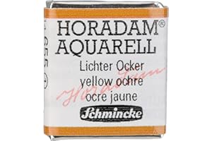 Schmincke – HORADAM® AQUARELL - feinste Künstler-Aquarellfarben, 655 Lichter Ocker, 14 655 044, 1/2 Näpfchen
