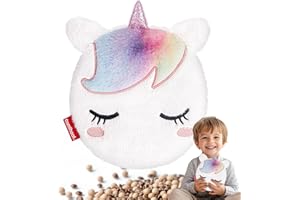 Comfheat Tappetino per riscaldamento a microonde con unicorno, per sollievo dal dolore, per riscaldamento a microonde, con coperchio lavabile