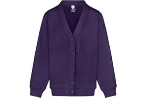 Miss Chief Girls School Cardigan Fleece Sweatshirt Uniform Schoolwear Age 2 3 4 5 6 7 8 9 10 11 12 13 14 + Adult Sizes