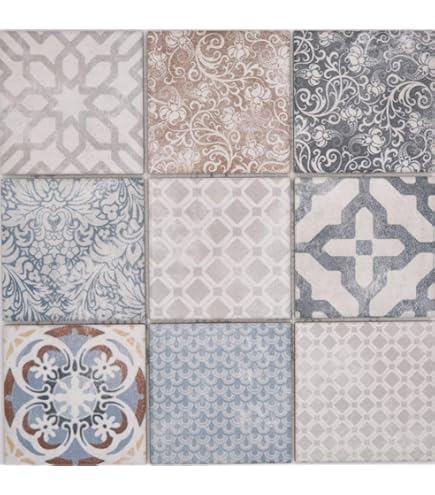 Mosaik Beige Petrol - Mattes Glasmosaik Für Wand Und Dusche