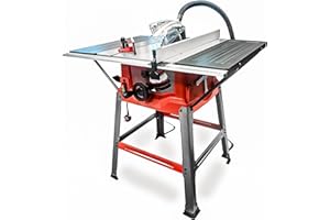 LUMBER JACK TS254SL 10" Table Saw, 1800W Floor Standing with 254mm Blade, Quick Clamp Rip Fence, Bevel & Mitre Cuts, Extendable Tables & Safety Features for Woodworking