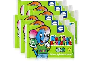 SILK ROAD Küchle Knabber Esspapier grün Grüner Apfel Geschmack 25g Essoblaten (6er Pack)