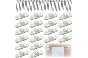 LXBCTOP Lot de 20 œillets d'auvent pour camping-car et caravane - Œillets d'auvent en plastique avec 40 vis - Accessoires de caravane - Œillets d'auvent pour fixation horizontale - Fixation efficace