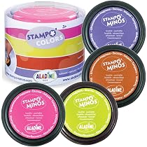 Kit De 19 Tampons Licorne Pour Enfants - Avec Encreur Noir Lavable, Aladine