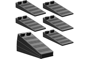 Diompirux 8 Stück Gummi Türstopper Keil für alle Böden geeignet, Höhenverstellbar und Kratzfest und Anti-Rutsch-Design, Schädigt den Boden nicht, für Hartböden,Badezimmer, Balkontür, Kinderzimmer