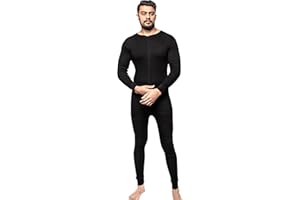 GA COMMUNICATIONS NEW MENS THERMAL ONESIE ALL IN ONE UNDERWEAR SET BASELAYER ZIP BODY SUIT SKI SNOWBOARDING WARM WINTER LONG SLEEVE JUMPSUIT S-3XL