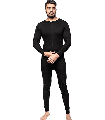Sous-vêtements Thermiques Octave Homme - Lot De 2 Combinaisons Intégrales Avec Rabat Arrière Zippé