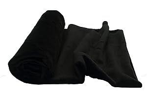 ORIENT FASHION Minkee Strickstoff glattes Muster 50x160 cm (Schwarz)