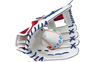 FAKEFACE Baseball Glove, Softball Gloves, Baseball Catcher Mitt, 10.5''-12.5'' for T-Ball Youth Adult Training and Beginner Player, Left Hand Glove, Right Hand Throw