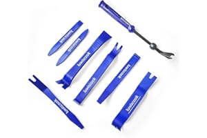 luwiscook Auto Demontage Werkzeug, Türverkleidung Werkzeug zum Entfernen von Verschlüssen für Interieur, Türverkleidung, Armaturenbrett, Stereo，Montage und Entferner, Hebelwerkzeug (8tlg Blau)