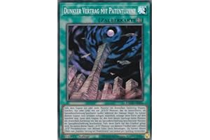 TCG BACH-DE056 - Dunkler Vertrag mit Patentlizenz Super Rare Deutsch 1. Auflage im Set Ultrapro Toploader Yugioh