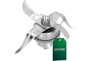 GREENELF - Lame di Ricambio per Bimby TM T3300 Chef-Mix EDIZIONE LIMITATA – Gruppo Coltelli in Acciaio Inox SUS420 Compatibile con Thermomix TM T3300 – Sicuro e Resistente Lavabile in Lavastoviglie