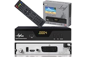 HD-LINE Leyf 2809 Récepteur Satellite numérique (HDTV, DVB-S/S2, HDMI, péritel, 2 Ports USB 2.0, Full HD 1080p) [Préprogrammé pour Astra Hotbird Tursat]