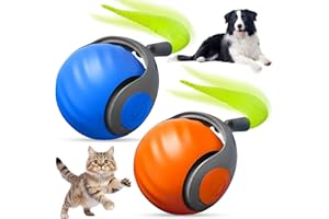 Axinyijia 2 Piezas Speedy Tail 2.0 Chat, Boule Magique Jouet Interactif pour Chats et Chiens, Jeu Balle Interactive Chat en Mouvement Irrégulier