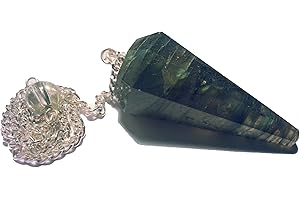 CHABOTTAKRA Pendolo Gemma/Pietra Preziosa Ametista Cristallo di Rocca ed Altre sorte