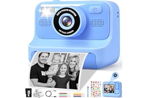 Subtail Macchina Fotografica Bambini Istantanea-2,4 Pollici 1080P Fotocamera Digitali Istantanea perBambini Selfie conScheda da32GB - Regalo per Bambini per Ragazze Ragazzi 3 4 5 6 7 8 9 10 11 12 Anni