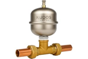 Kudos-Trading 15mm Shock Arrestor Water Hammer Arrestor for Washing Machines – Brass Compression Fit Valve, Noise Reducer, Protects Plumbing System, Easy Installation.