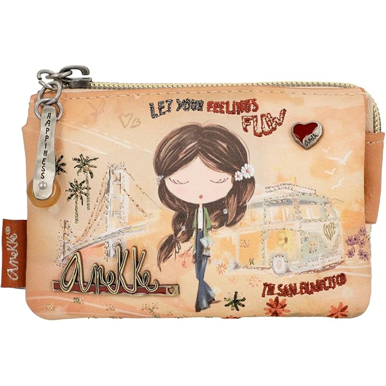 Porte-monnaie Stop RFID Cuir BAHIA Noir/Multicolore | 3 Suisses