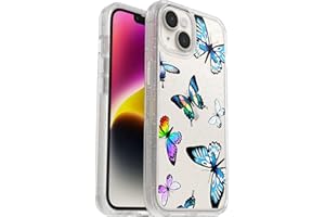 ‎OTTERBOX OtterBox Symmetry Clear Etui dla iPhone 14/iPhone 13, Potrójnie Testowane Zgodnie ze Standardami Wojskowymi, Ochrona Antybakteryjna, Butterfly