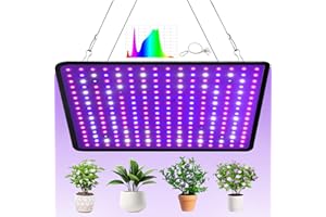 YAHAMOO LED Grow Light YE1000 Vollspektrum mit IR UV für Gewächshaus und Zimmerpflanzen, Anbau von Gemüse und Blumen (60x60cm)