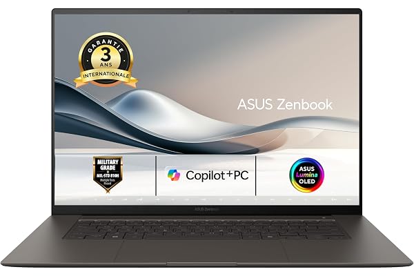 ASUS Zenbook S 16 UM5606WA-RK021W OLED 16 Pouces 3K 120Hz PC Portable (Processeur AMD Ryzen AI 9 HX 370 5.1GHz, 32GB LPDDR5X, 1TB SSD, AMD Radeon 890M Graphics, Windows 11 Home - Clavier AZERTY