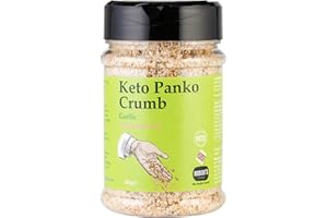 SCT SAVOURY CRUNCHY TREATS & SWEET CANDY TREATS Keto Panko Rind Crumb 3 X 150g Pots - Available in Multiple Flavours - Keto, Gluten & Allergen Free, Low Carb, High Protein - Handmade in Britain with Family Recipe (Garlic)