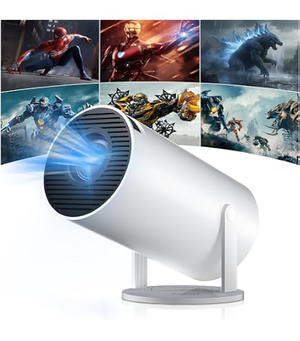 VISULAPEX S3Lite Beamer 15000 LM – 360° Drehbar, 1080P, Bluetooth 5.0, Ideal Für Heimkino