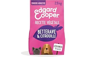 Edgard & Cooper Karma dla dorosłych bezglutenowych psów naturalna żywność 2,5 kg Świeże buraki i dynia, pełny posiłek ze świeżych zbilansowanych roślin, mniejsza emisja CO2