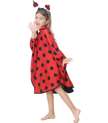 Marienkäfer Kinderkostüm – Süßes Kleid In Rot-schwarz Für Karneval & Mottoparty