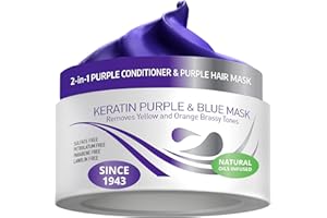 ‎VITAMINS HAIR COSMETICS Vitamins Keratin Haarkur Silber Haar Maske - Shiny Hair Haarmaske für geschädigtes blondes blondiertes Haar - Toner Hair Mask Deep Conditioner für trockene Haare