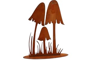 Rouille Noble Champignons, Décoration Idées pour la d'automne en métal