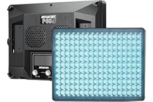 Aputure Amaran P60C RGBWW Full-Colour Video Light Panel LED, CRI95+ TLCI 96+ 2500-7500 K 60 W, obsługuje G/M ± regulowana, sterowanie aplikacją Sidus Link, zasilanie AC/DC, wbudowane 10 efektów