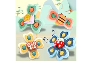 NCKIHRKK Giocattoli per il Bagnetto, 4 Pezzi Gioco Seggiolone Ventosa, Giochi Bagnetto Neonato 1 Anno, Giochi Neonato 6-9 Nesi