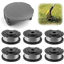 MUFUSHAN Lot De 3 Bobines F016800569 Avec Couvercle De Bobine De Rechange F016F05320 Compatible Avec Bosch EasyGrassCut 23, EasyGrassCut 26, EasyGrassCut 18, 18-230, 18-260, 18-26