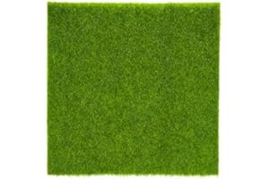 NIKOU Erba sintetica-Erba artificiale Gras Decorazione da giardino in miniatura, 30 x 30 cm Tappetino per animali domestici Tappeto da giardino in plastica per interni/esterni, Erba di simulazione