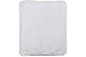 Puckdaddy Ersatz-Frotteebezüge für Wickelauflage | 2er-Set | Metall-Druckverschluss | 49x60 cm | weiß