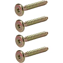 90mm Furniture Wood/Timber Connector Screws Hex Drive Steel Flat