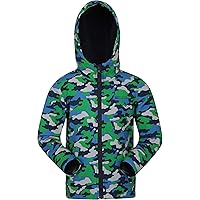 Mountain Warehouse Exodus Kinder Wasserabweisende Softshelljacke Übergangsjacke Regenjacke mit Kapuze Winddicht…