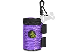 KYRILALI Spender für Hundekotbeutel Dispenser, Dog Poop Bag Dispenser Holder, Hundekotbeutelhalter, Kotbeutelspender, Leinenspender für Hundekotbeutel, Haustierhundekotbeutelspender, Runde, Violett