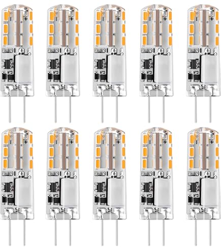 AGOTD Ampoule G4 LED 2W, Blanc Chaud 2700K Ampoules, 2W Équivalent 20W