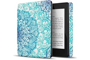 TNP PRODUCTS TNP Case for Kindle 10th Generation - Slim & Light Smart Cover Case with Auto Sleep & Wake for Amazon Kindle E-reader 6" Display, 10th Generation 2019 Release (Emerald Illusions)