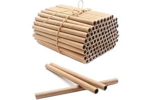 Anvin Pack of 100 Mason Bee Tubes 15cm Nesting Refill Cardboard Tubes Bee House Paper Inserts Replacement Liners for Mason Bee House Bee Hotels Bee Condo Beekeeper Accessory(8mm Diameter)
