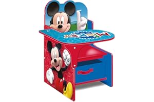 ARDITEX Mickey Mouse Wooden Chair Desk with Storage Bin by Nixy Children, One Size, WD14175