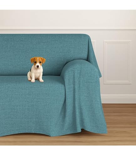GC ARREDOCASA Gran Foulard Per Divano 180x290cm - Happy - Copritutto Singolo Multiuso Copriletto, Telo Copridivano in Cotone Singolo, Arredo 100% finissimo Cotone