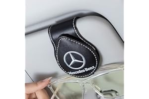 LABSTANDARD pour Mercedes porte lunettes pour voiture, support lunettes pour Mercedes Benz A C E S GLK CLA GLA GLC GLE CLS SLK AMG, lunettes de soleil cintre pour voiture pare-soleil, Accessoires intérieurs