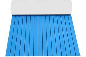 SHZICMY Suelo de Espuma EVA Azul para Suelo de Teca, Autoadhesivo, Mate para Yates, 240 cm x 900 x 6 mm, para autocaravanas/Barcos EVA, Antideslizante, Impermeable (35,4 x 94,5 Pulgadas)