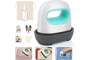 HIMOMO Mini prensa de transferencia de calor máquina de prensa de calor DIY prensa caliente con 3 niveles de calor portátil máquina de impresión para camisetas, sombreros, zapatos bolsas