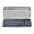 GEEKRIA 90%-96% Keyboard Case, Hard Shell Travel Carrying Bag for 100 Keys Computer Mechanical Portable Keyboard, Compatible with AULA F99, EPOMAKER TH98 96%, Keychron K4/ K4 Pro/ V5/ Q5