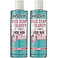 Soap And Glory Face Soap And Clarity Vitamin C 3 In 1 Daily Detox Foaming Soap Facial Cleanser 350ML Bundle Of 2 - Face Wash Women For Birthday, Valentines, Mothers Day, Christmas