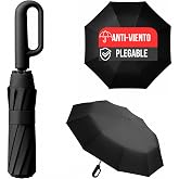 Windproof Folding Umbrella Men Women Windproof and Portable | Compact Travel and Daily Use in Rain Weather, Durable 210T Fabr